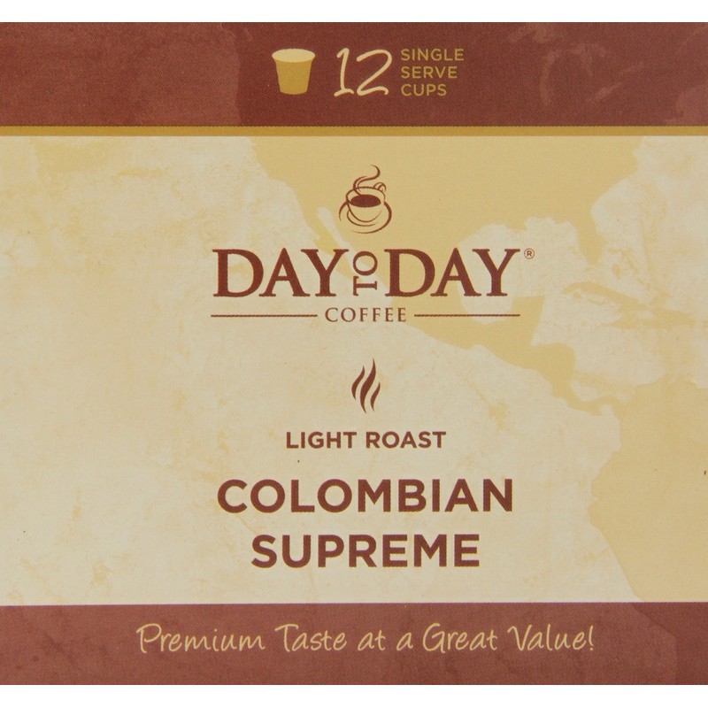Day To Day Colombian Supreme Light Roast Single Serve Coffee