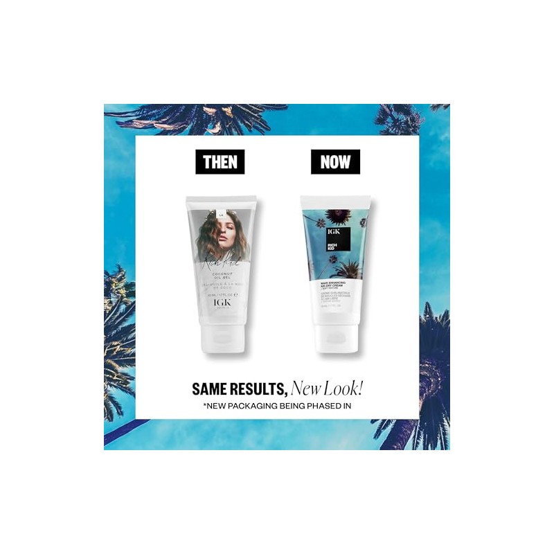 IGK RICH KID Coconut Oil Air-Dry Styler Travel, 1.7 fl.