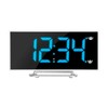 MARATHON Curved Display LED Clock with Dual Alarm and USB