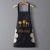 DILLMAN Women Kitchen Apron with Hand Wipe Pockets，Big Pocket,Hand-wiping, Waterproof