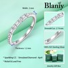Blaniy Stackable Rings for Her 925 Sterling Silver Promise Ring