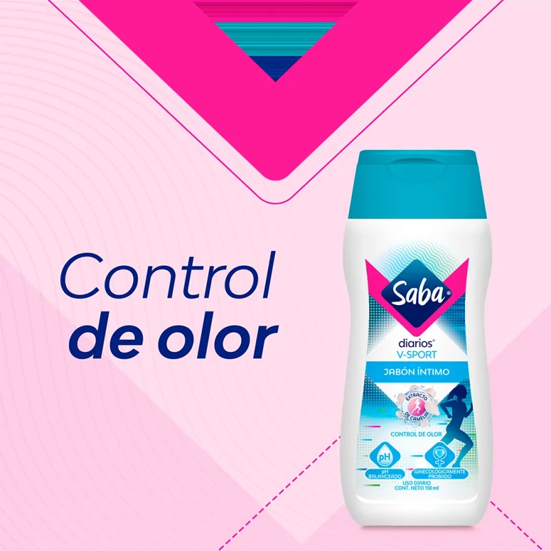 Jabón Íntimo Saba Diarios Sport Control Olor 130