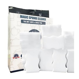 Foamworld 70 Pack Magic Sponges Eraser, 2X Density Melamine Sponge, Extra Large Long Lasting Household Kitchen Cleaning Sponge for Dishes, Bathroom, Bathtub, Car, Toy (4.3 x 2.8 x 0.8 in)