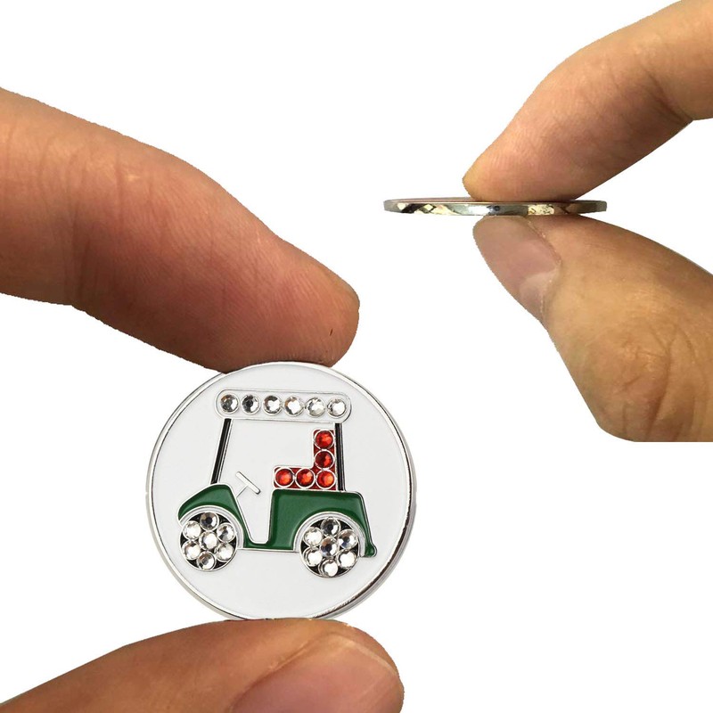FINGER TEN Golf Ball Marker for Ladies Men Value 6