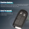 BOPRKTM Car Key Shell for Fiat-500X Freemont Jeep Renegade Cherokee