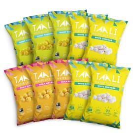 Taali Variety Pack Water Lily Pops (10-Pack) - Three Delicious Flavors | Protein-Rich Roasted Snack | Non GMO Verified - Individual 0.8 oz Bags