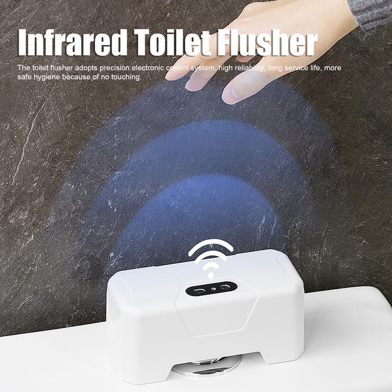 Automatic Toilet Flusher Home Intelligent Electric Toilet Press Button Infrared