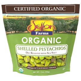 Organic Pistachios Shelled Roasted Salted, 5 Oz. Bag, Kosher