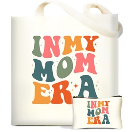 DHQH Mom Birthday Gifts Tote Bag, Mothers Day Gifts from Daughter Son for Mom Mama, Funny Shopping Bag Reusable Grocery Bags