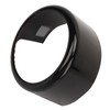 Front Grille Emblem Logo Ring Glossy Black Exterior Badge Decoration
