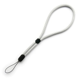 trage.band® Short Adjustable Wrist Lanyard White/Grey