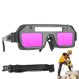 Welding Glasses | Protective Welder Glasses - 3-Level Dimming Anti-Glare UV Protection Professional Eyewear for Metal Fabrication