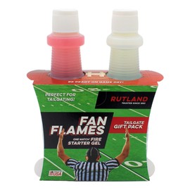 Rutland Products 4914 Fan Flames Football Team Colors Fire Starter, Maroon & Clear