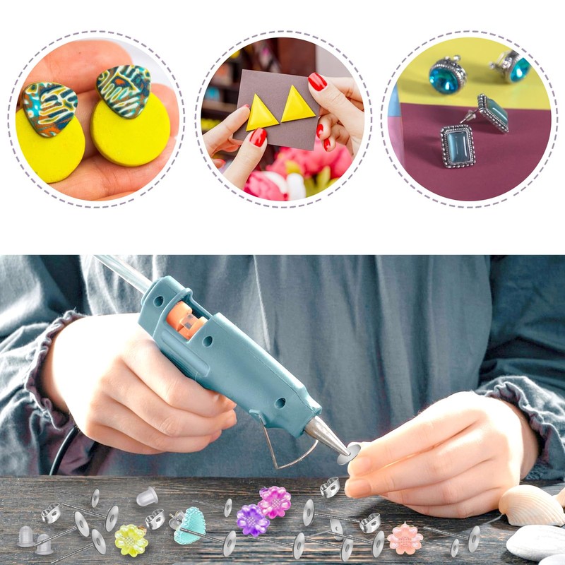 TOAOB 500pcs Earring Posts Stainless Steel 4mm 6mm Flat Pad