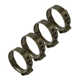 Boltza 47-50mm O-Clips, 304 Stainless Steel Single Ear Hose Clamps x4