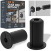 3/4" Starlink Cable Grommet, Waterproof Silicone, Black 2 Pack
