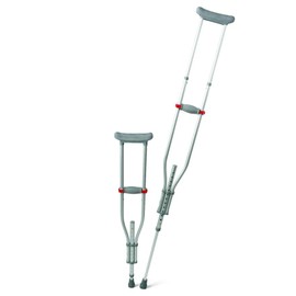 Medline Quick-Fit Crutches, 300 LB Weight Capacity, 1 Pair