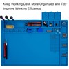 Premium Heat Resistant 932°F Blue Magnetic Repair Work Mat Large