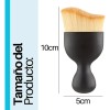 Brocha Curva Cuidado Facial Cerdas Suaves Maquillaje Base F