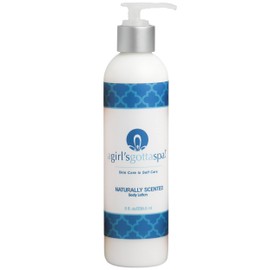 A Girl's Gotta Spa! Naturally Scented Body Lotion Unscented with Shea and Cocoa Butter 8oz
