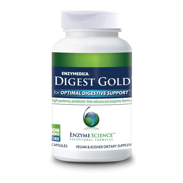 Enzyme Science Digest Gold, 90 Capsules - Maximum Strength Vegan Enzyme Supplement for Better Digestion with Amylase, Lipase and Protease
