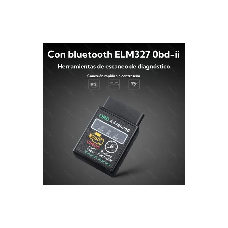 Escaner Automotriz Hh Obd2 Elm327 V1.5 Bluetooth 5.1