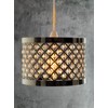 Innoteck INNOTECK Acrylic Moda Sparkly Ceiling Pendant Light Shade, Steel