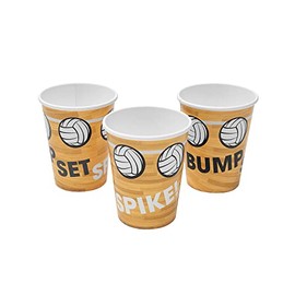 Fun Express Volleyball Party Paper Cups - 8 Pieces