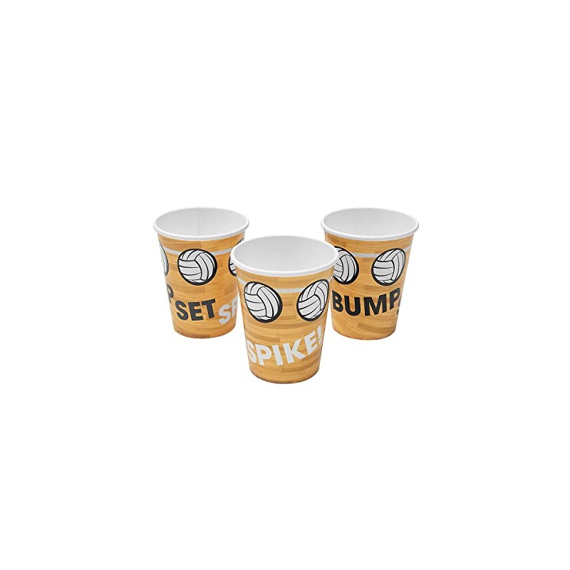 Fun Express Volleyball Party Paper Cups - 8 Pieces