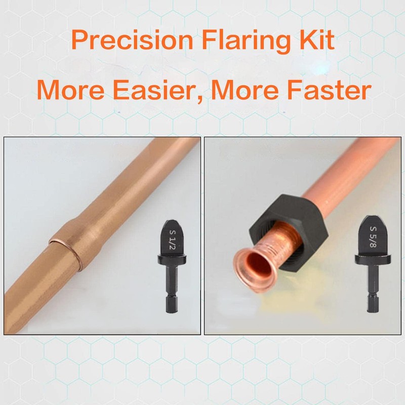 12PCS HVAC Swage Tool Copper Pipe Expander Set - Manual