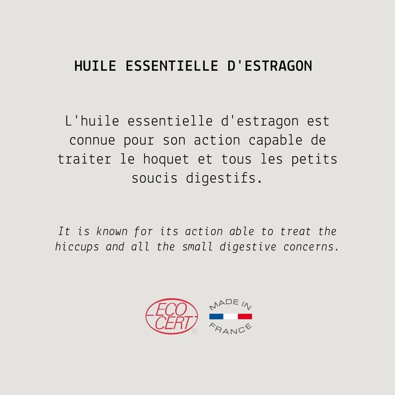 Tarragon Organic Essential Oil - MY COSMETIK - 5 ml