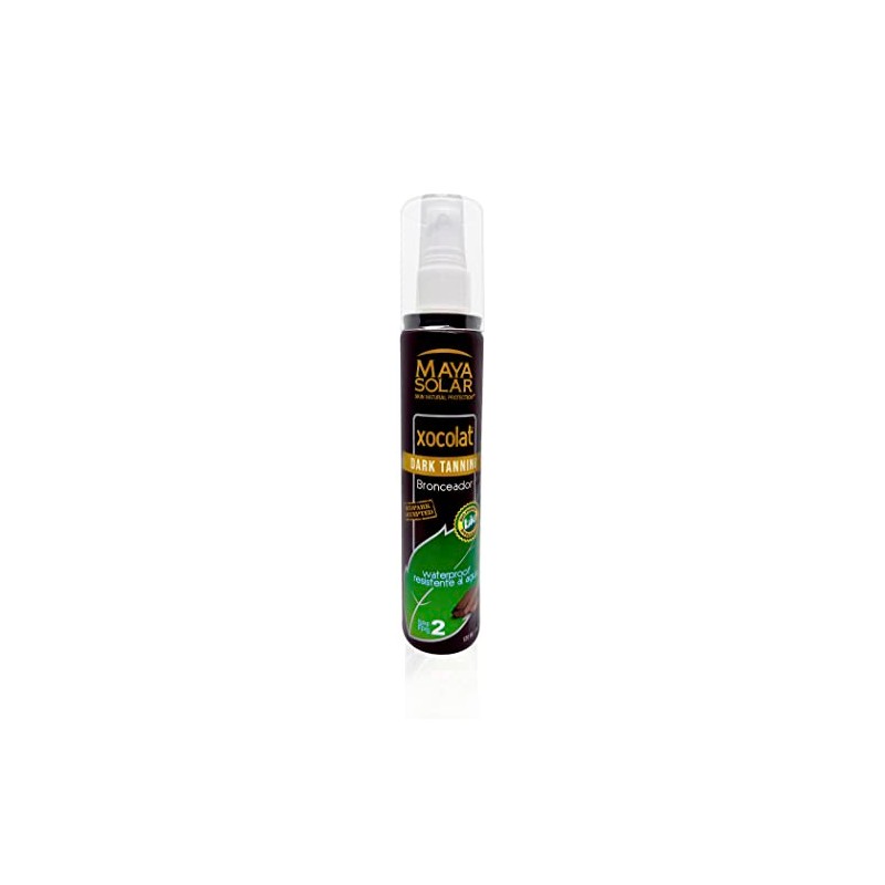 Maya Solar, Aceite Bronceador Xocolat FPS 2 Hidratante, 100% Biodegradable