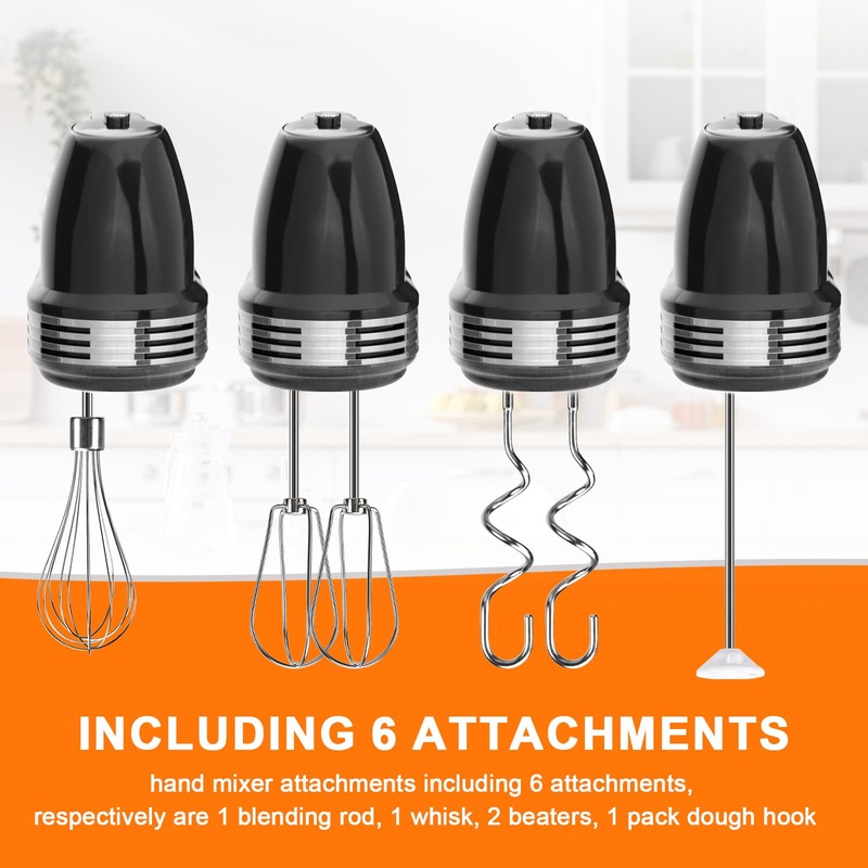 Dough Hooks and Blending Rod Replacement for Cuisinart Hand Mixers