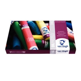 Van Gogh Oil Pastel, Round Full Stick, 12-Piece Set