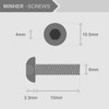 (40 sets) M6-1.0 x 10 mm Hex Socket Screws and