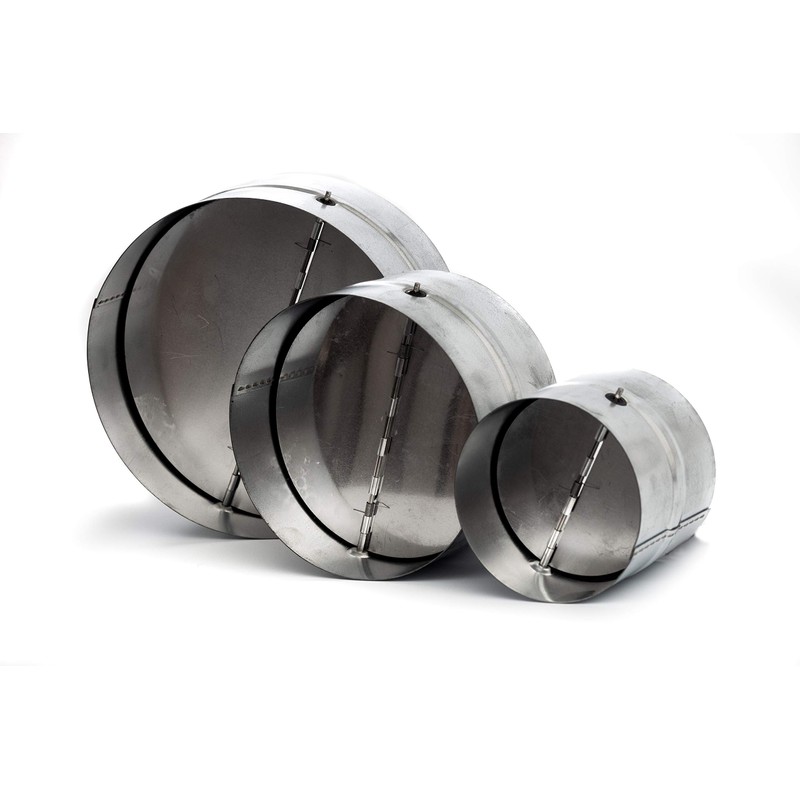 Vent Systems 6" Inch Backdraft Damper – Galvanized Steel Inline