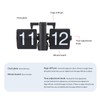 Flip Clock Large Number Battery Powered 304 Stainless Steel Tabletop