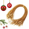 100 PCS Christmas String- Gold Twine String Thread Twist Ties,Tinsel