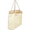 styleBREAKER 02012287 Women's XXL Beach Bag with Stripes and Melon