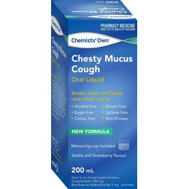 Chemists' Own Chesty Mucus Cough Oral Liquid 200ml
