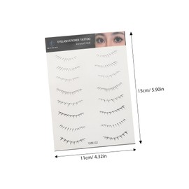 FRCOLOR 5 Sheets Fake Lower Eyelash Stickers for Women Disposable Lash Shaping Makeup Natural Look Eyelash Enhancement for Parties Weddings Night