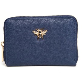 Alice Wheeler Large Slim Bumble Bee Coin and Card Purse (Pink)