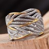 TJC Criss Cross Ring for Women Size Y with Prong