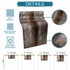 Dark Brown Table Runner - 72 Inch Long, Oil Modern