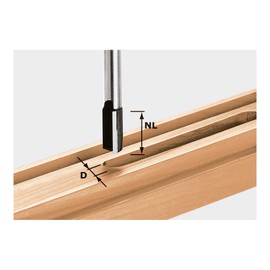 Festool Slotting Cutter HW S8 D10/20 - Carbide Cutter for Wood