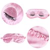 EleCharm Sweet Girl's Satin Eye Mask Long Eyelash Embroidered Eye