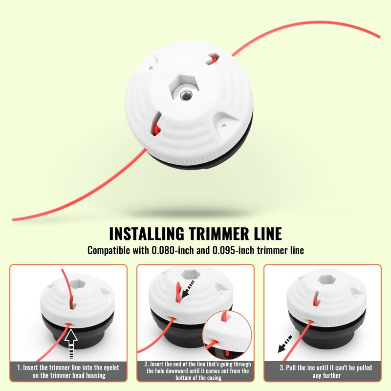 ERGIT Plastic Blades Trimmer Head Replacement for Stihl PolyCut 6‑2