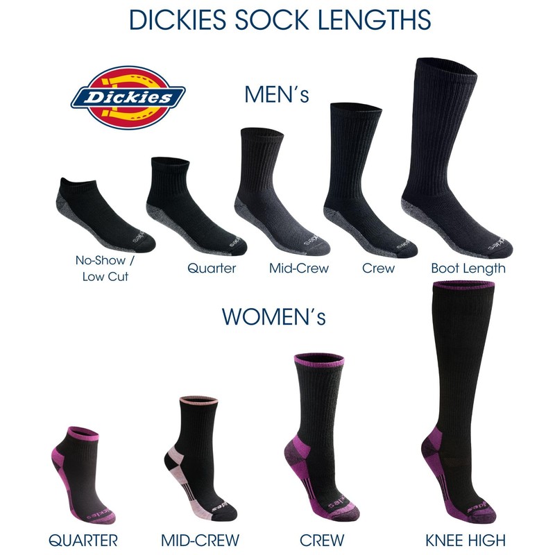 Dickies Dri-tech - Calcetines para hombre, con control de humedad,