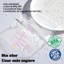 200 Piezas Bolsas Para Leche Materna Bolsas De Lactancia
