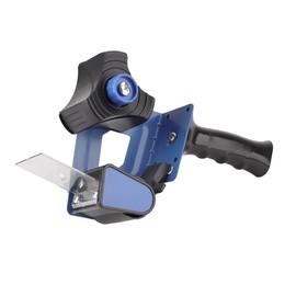 Pssopp Packaging Tape Dispenser with Cutter - Tape Gun for Packaging Material - Manual - Plastic, Metal - 230 mm - Tape Dispenser